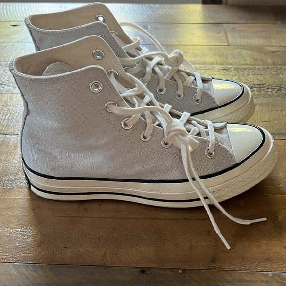 Converse Chuck Taylor all star gray lifted platform EUC like new. Men 5 Women 7 - Picture 2 of 9